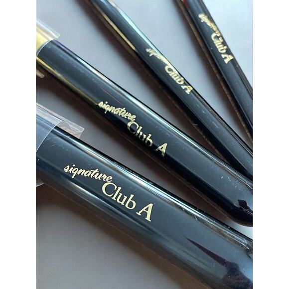 4 Makeup Facial Brushes Set Eyes Blush Face NEW Signature A Club - Picture 2 of 2